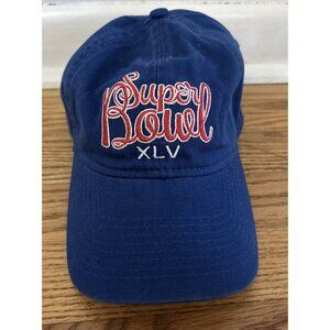 Super Bowl XLV 2011 North Texas NFL Reebok Blue Women's Strapback Hat Cap